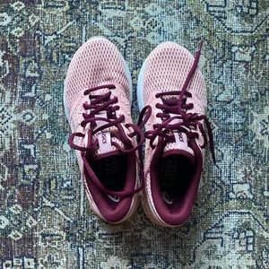 Pink Asics sneakers